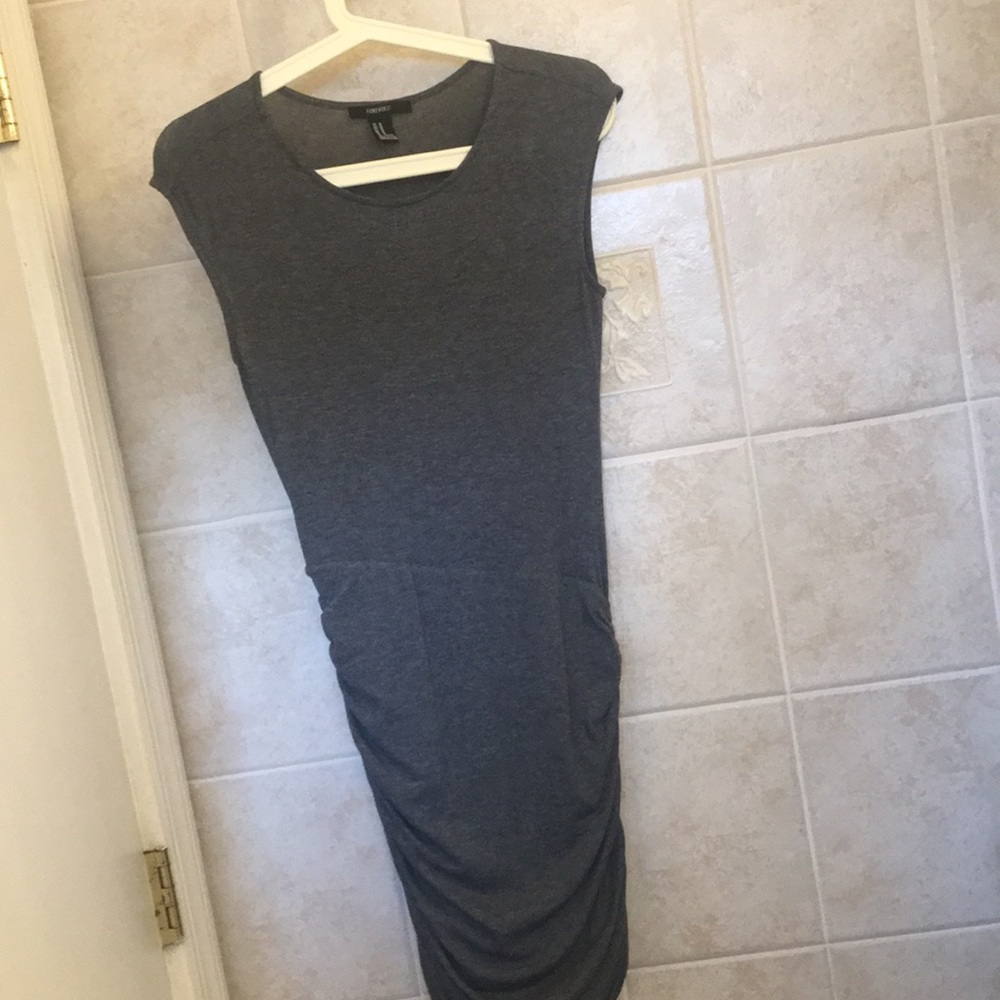 Clingy charcoal gray Forever 21 dress